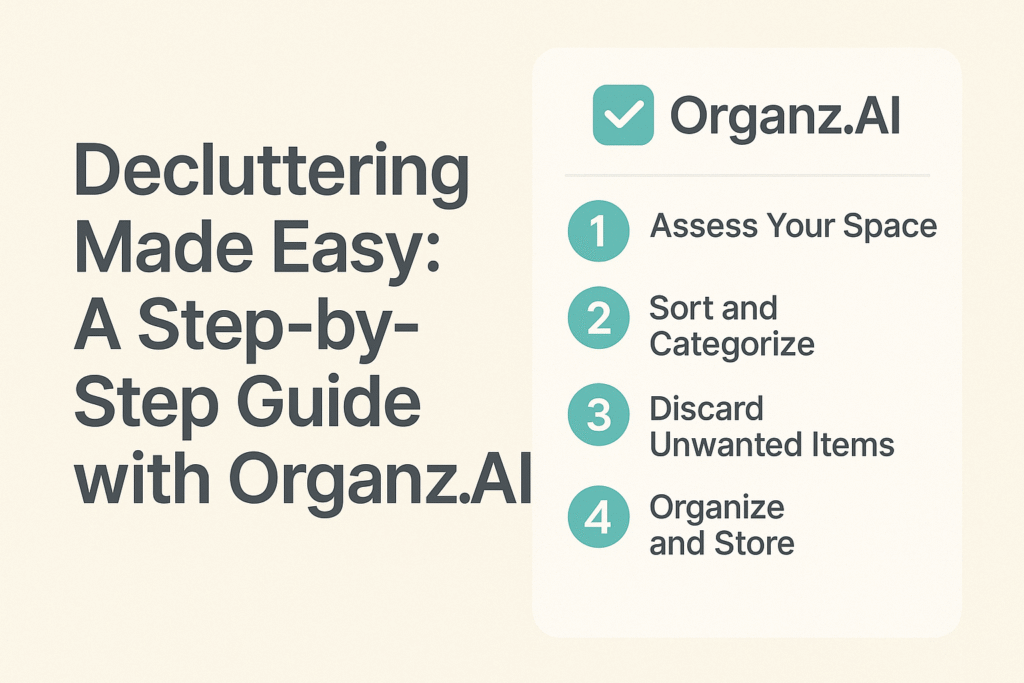 Decluttering Made Easy: A Step-by-Step Guide with Organz.AI