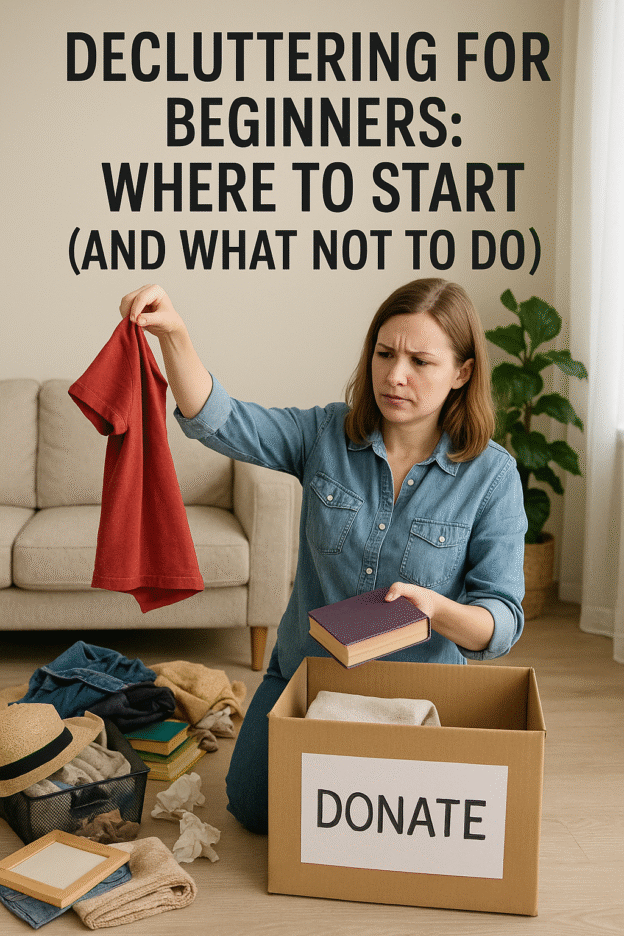 Decluttering for Beginners: Where to Start (and What Not to Do)